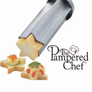 THE PAMPERED CHEF Stainless Steel Star Bread Mold